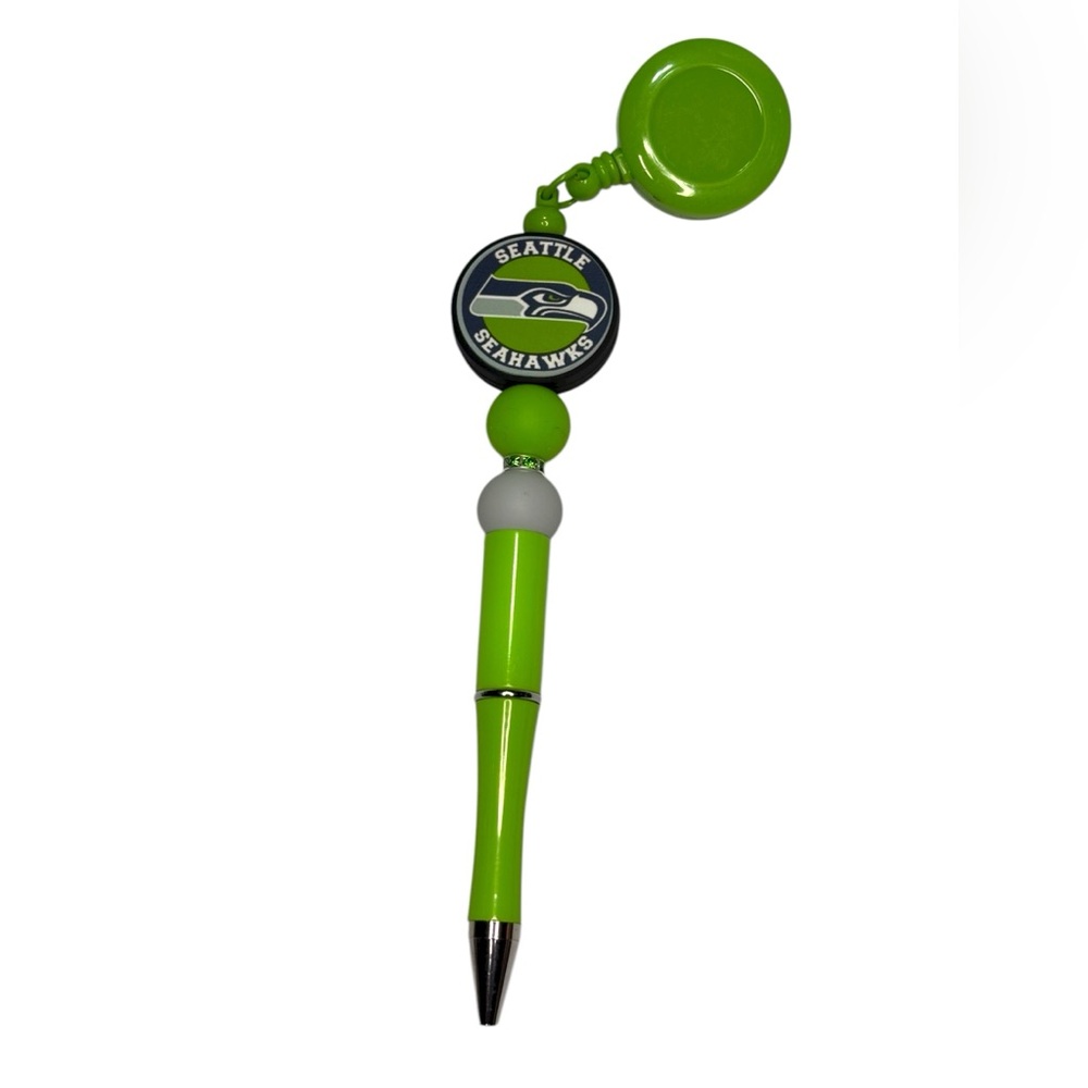 Custom Design Seattle Green Retractable Pen